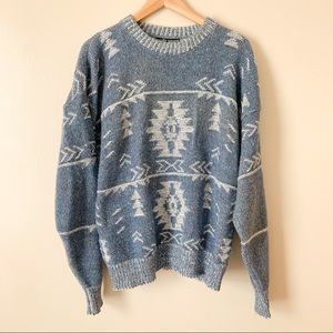 Vintage Oversized Wool Grandpa Sweater Size Large